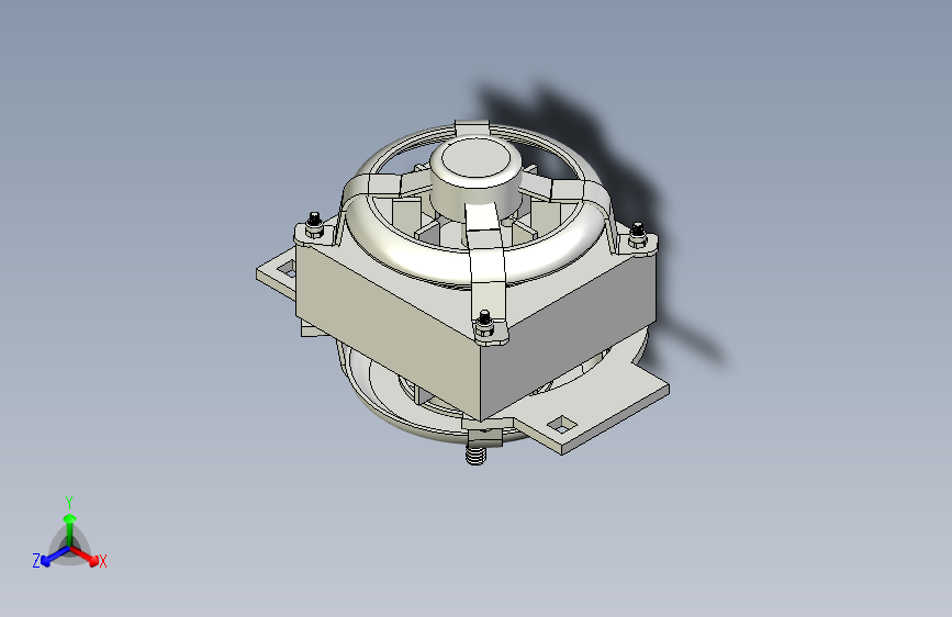 带电保护的洗衣机电机-STEPIGES-SketchUp