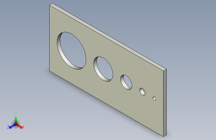 带孔板工作支架-Autodesk Inventor-