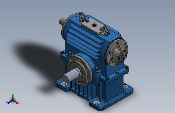 带图纸的蠕虫齿轮组件-SW-Other