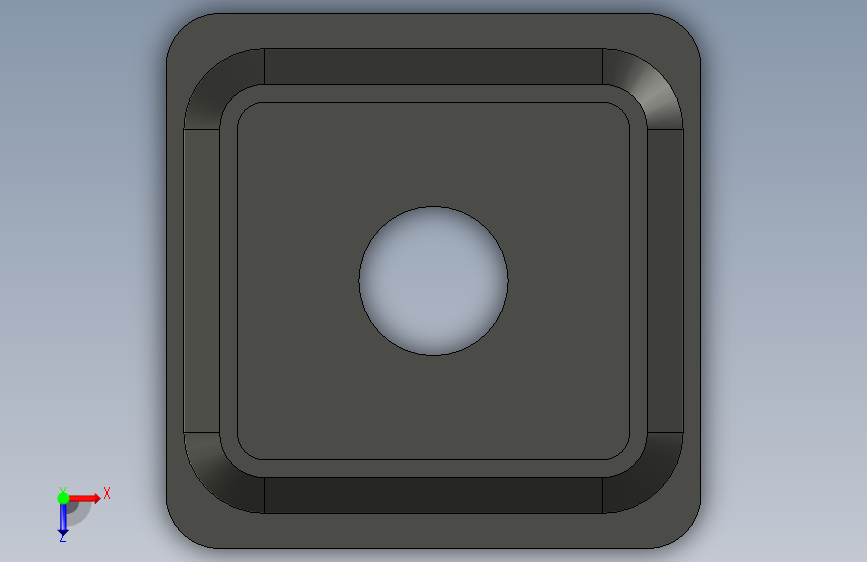 带有快速释放功能的K31弹夹-Autodesk Inventor-STEPIGES 俯视图