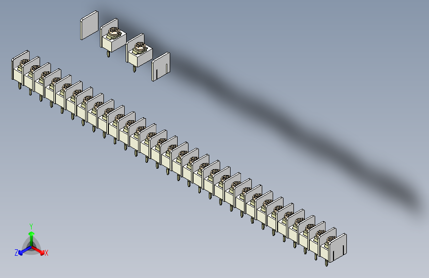 带有起止项目的Terminal block 7.62-STEPIGES-