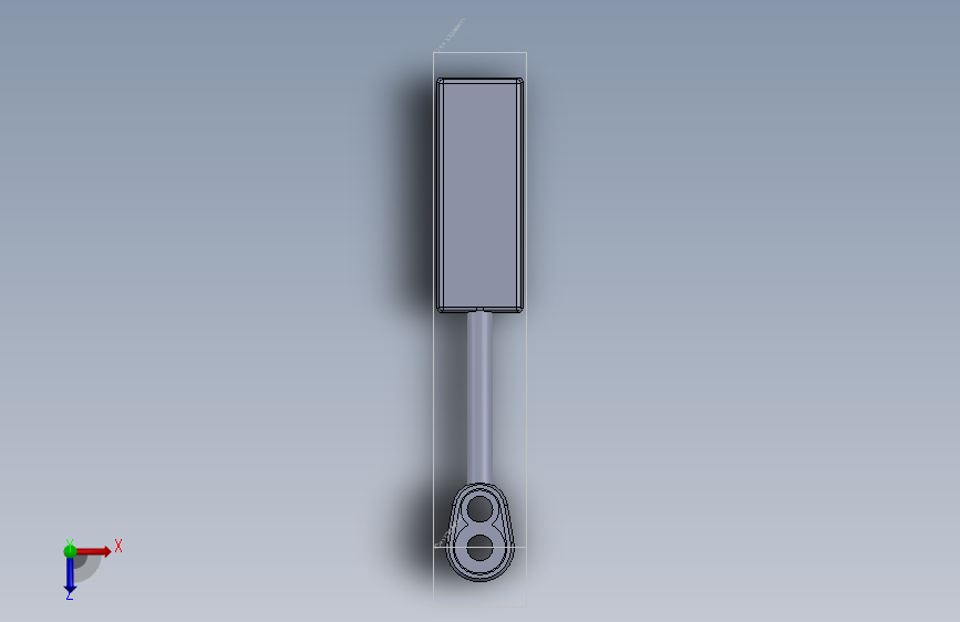 对称性和倾斜特征的Solidworks基础培训-SW- 俯视图