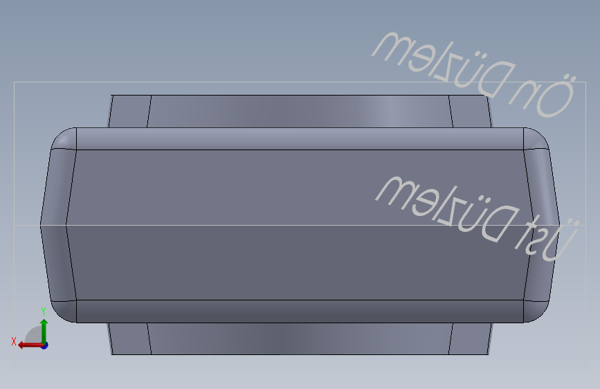 对称性和倾斜特征的Solidworks基础培训-SW- 背面视图