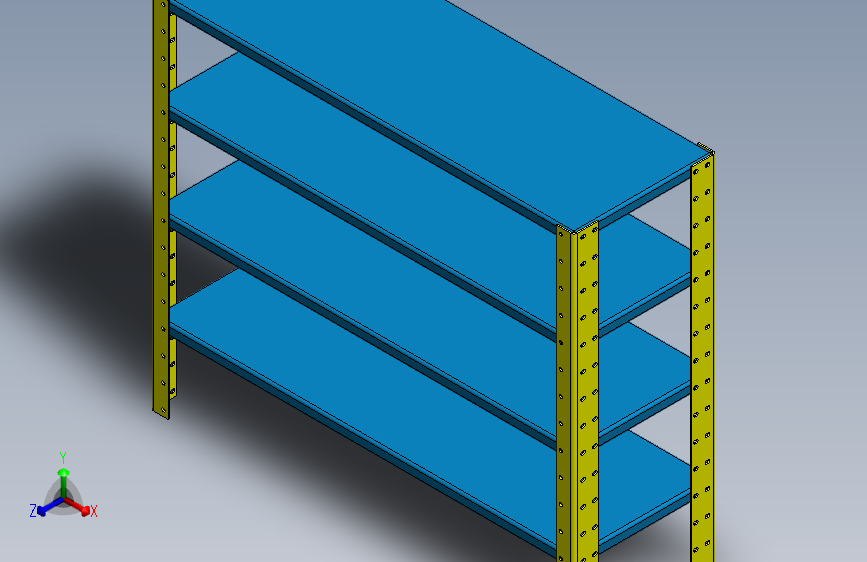 钢制货架-SW-AutoCAD