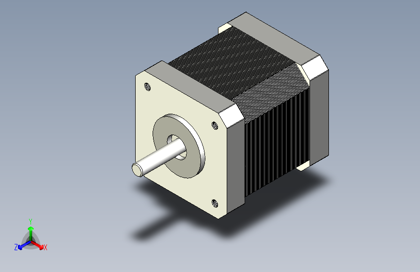 高精度步进电机-Autodesk Inventor-