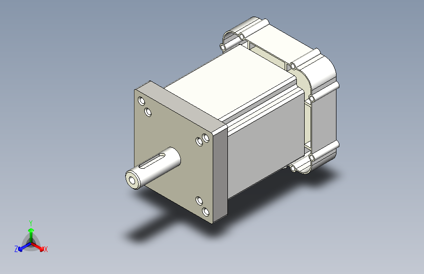高速旋转的750W电机-STEPIGES-Autodesk Inventor