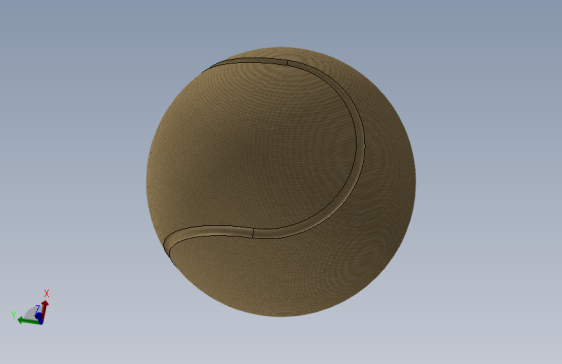 高质量网球3D CAD模型-SW-
