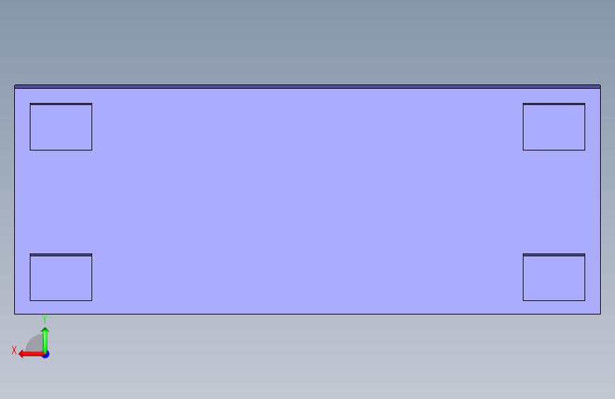 工业设备中用于部件间传动的行程机制-CATIA- 背面视图