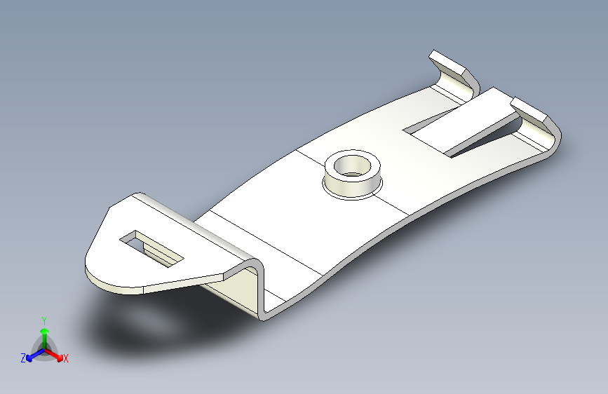 固定35mm DIN导轨的M4 DIN导轨夹具-Autodesk Inventor-