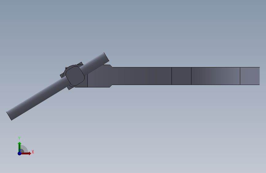 固定工件的105mm C夹具-SW- 正面视图
