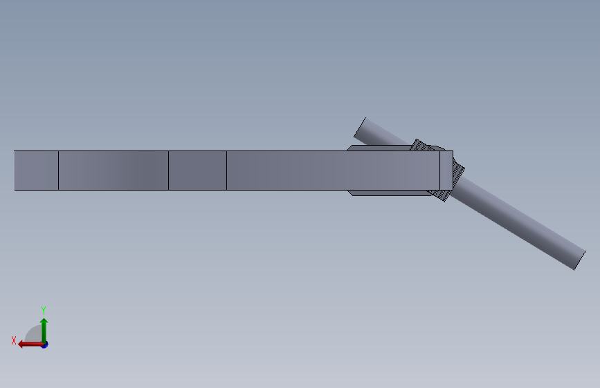 固定工件的105mm C夹具-SW- 背面视图
