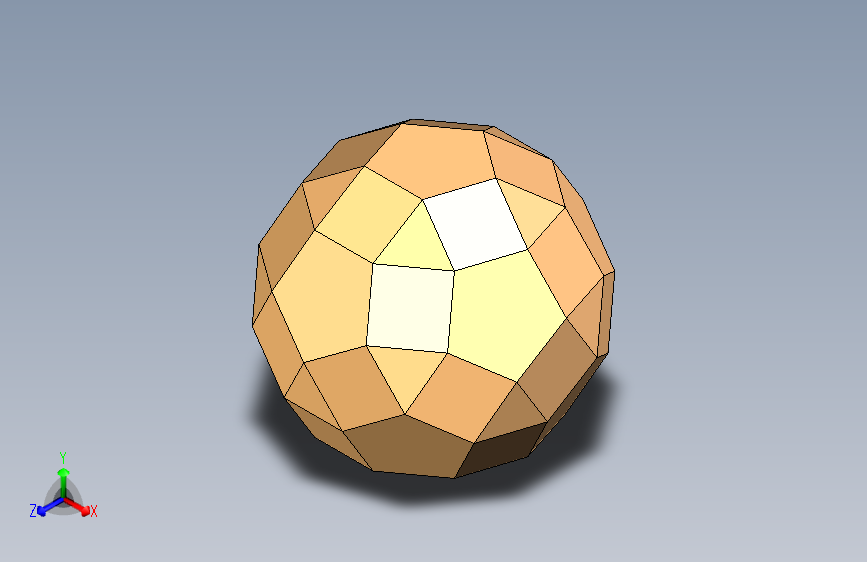 规则面片状葫芦状十二面体-STL-Autodesk Inventor