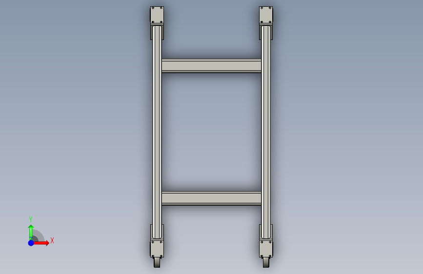 焊接专业项目的SOLIDWORKS Mastery-STEPIGES- 正面视图