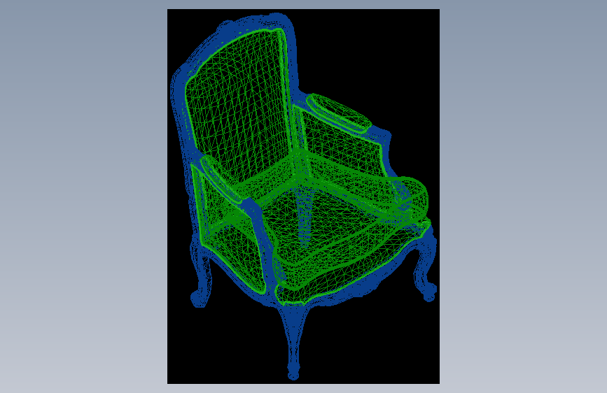 豪华棕色扶手椅-Modenese--Autodesk 3ds Max