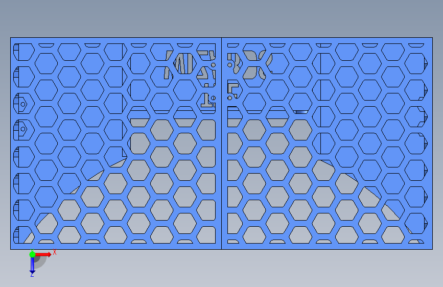 机器人的一些侧壁23363巫师侧壁--GrabCAD Print 俯视图