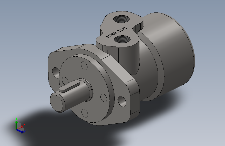 基于目录绘制的Sauer Danfoss OMP50液压马达-SW-