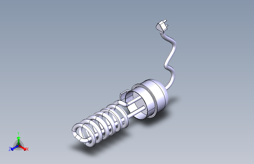 加热水的设备热水器-CATIA-