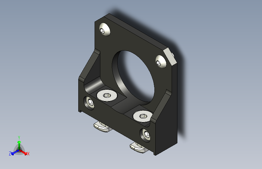 兼容FreeCAD绘制的NEMA 17 & 23步进电机支架-STEPIGES-FreeCAD