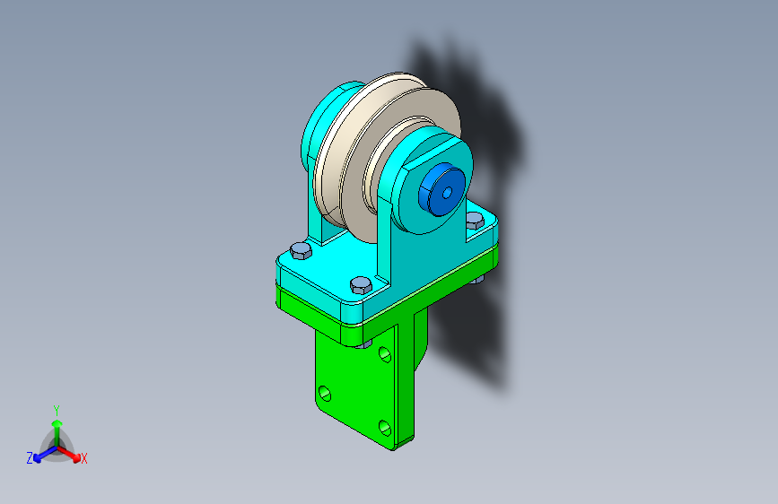 教育模型导引块-CATIA-