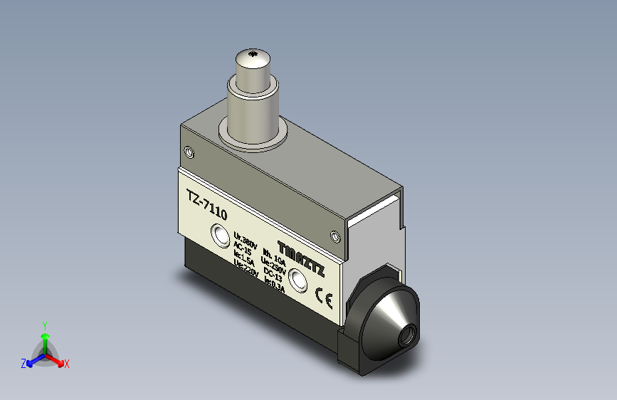 紧凑型的 TZ-7110限位开关-STL-Fusion 360