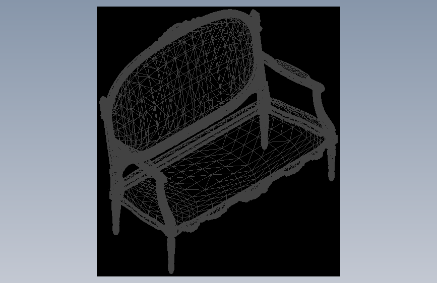 经典设计Imperial loveseat-AutoCAD-