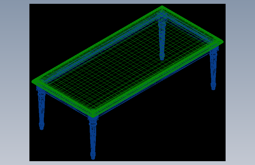 精致装饰的经典木质咖啡桌--AutoCAD