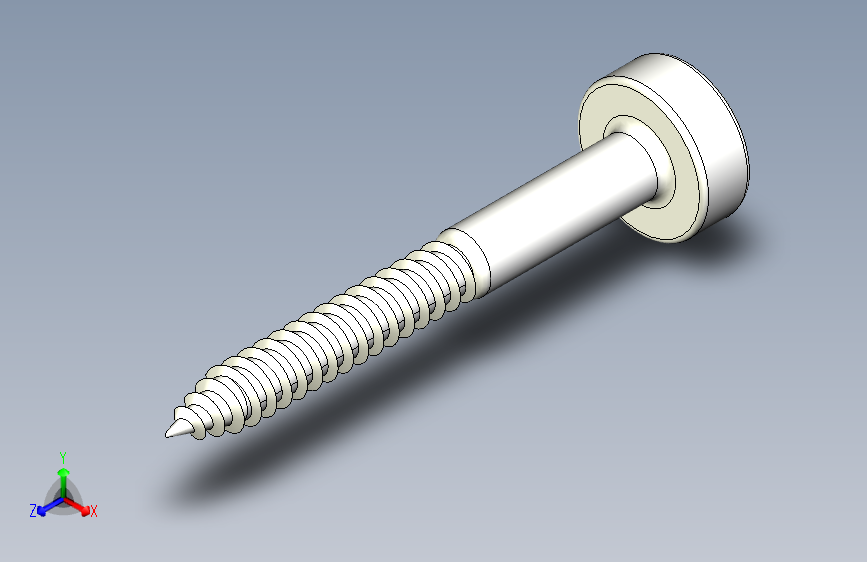 精准模型的Kreg 1英寸袖珍螺丝-STEPIGES-Fusion 360