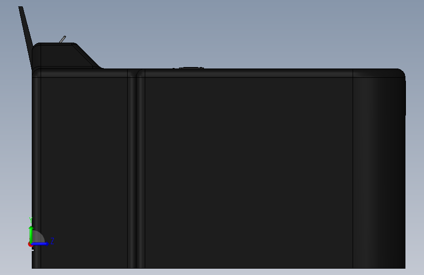 精准设计的Epson L121打印机3D模型-STEPIGES- 左侧视图