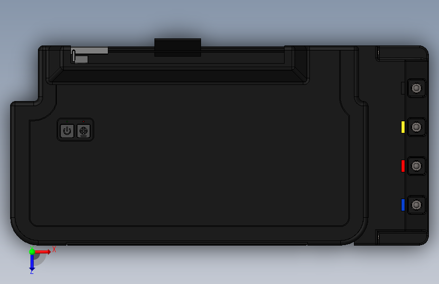 精准设计的Epson L121打印机3D模型-STEPIGES- 俯视图