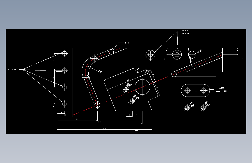 精准设计的油板-AutoCAD-