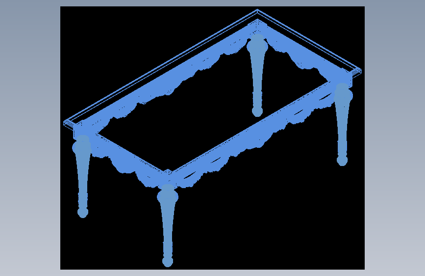 矩形咖啡桌 Modenese-OBJ-AutoCAD