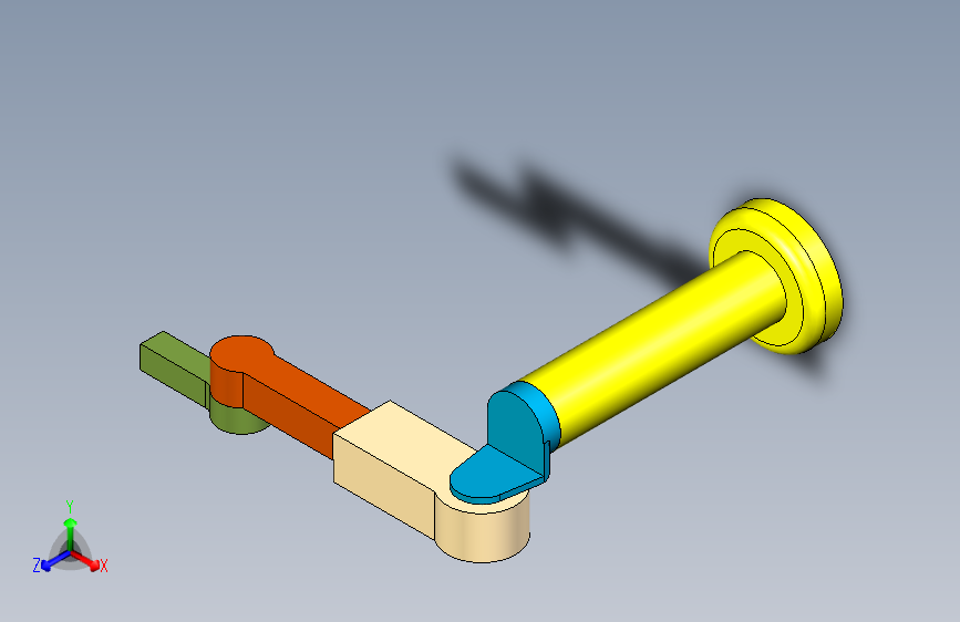 具备4自由度的机械臂--Autodesk Inventor