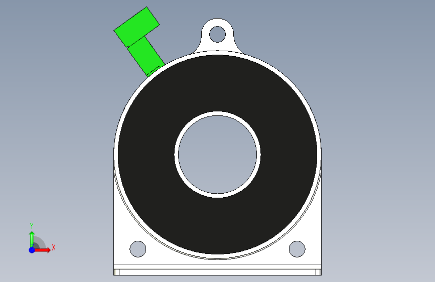 具有地漏功能的CJ LINDEQUE-Autodesk Inventor- 正面视图