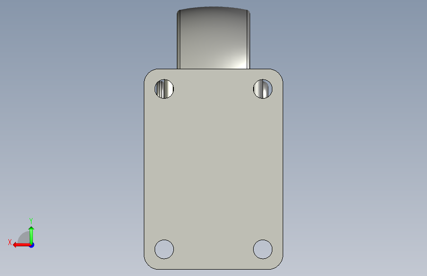 具有防护功能的 TE50TP Casters-STEPIGES- 背面视图