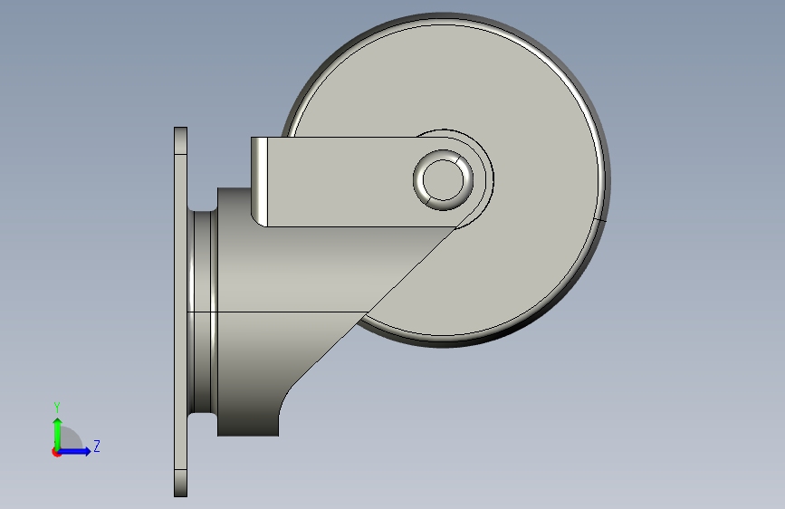 具有防护功能的 TE50TP Casters-STEPIGES- 左侧视图