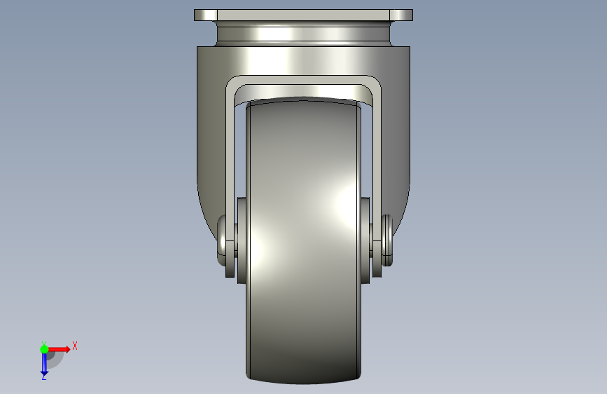 具有防护功能的 TE50TP Casters-STEPIGES- 俯视图