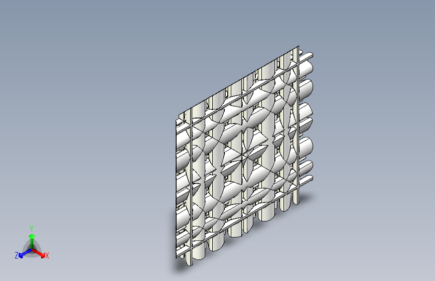 具有负空间内部空腔和通道的模糊金字塔形抽象艺术形状空腔金字塔-Rhino-STEPIGES