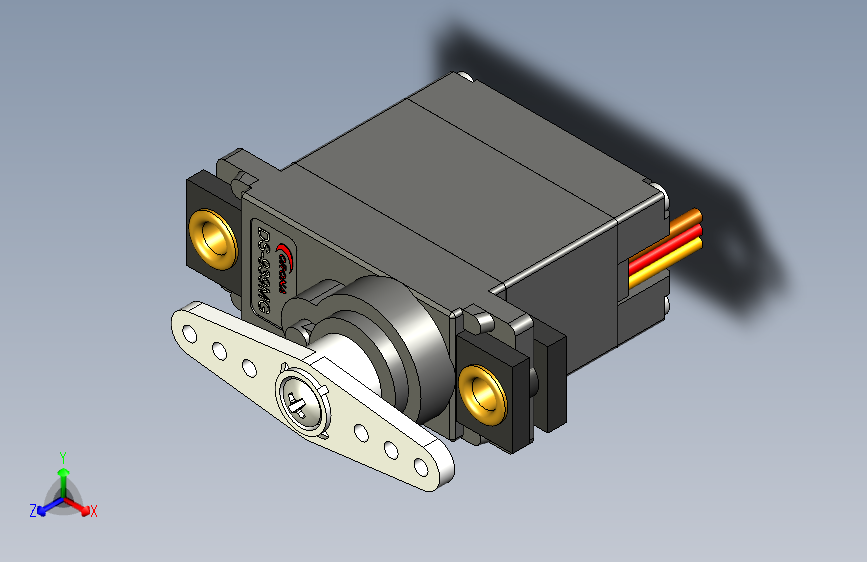 具有高扭矩和快速反应的DS-939MG数字伺服电机-STEPIGES-FreeCAD