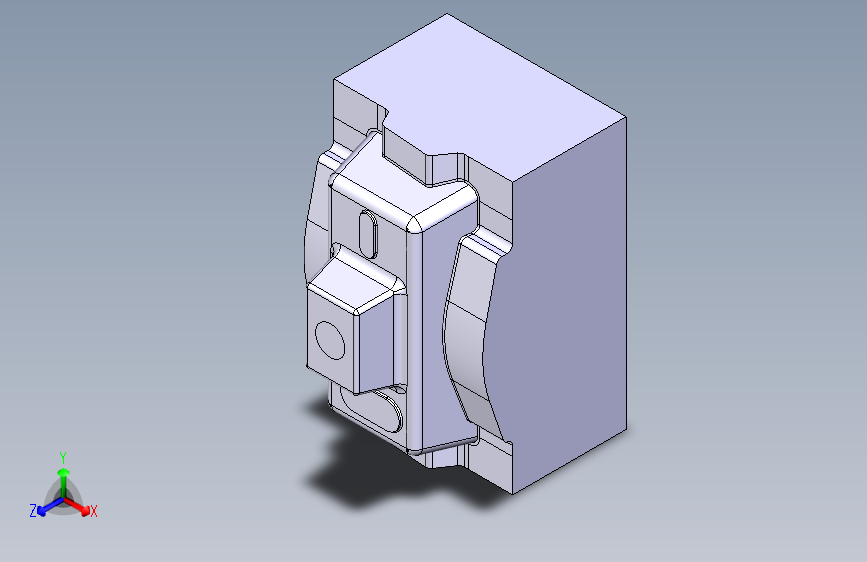 具有高强度的芯和腔-CATIA-