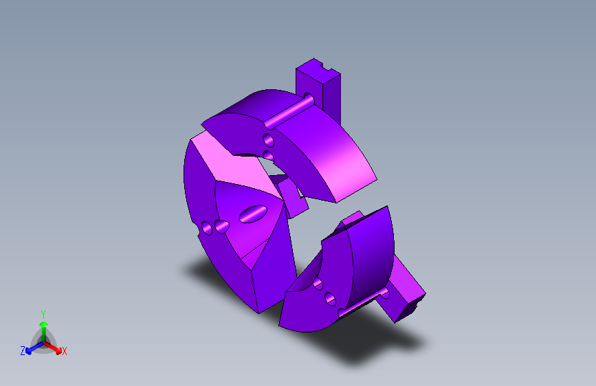 具有管道支撑功能的珠宝部件模型-STEPIGES-CATIA
