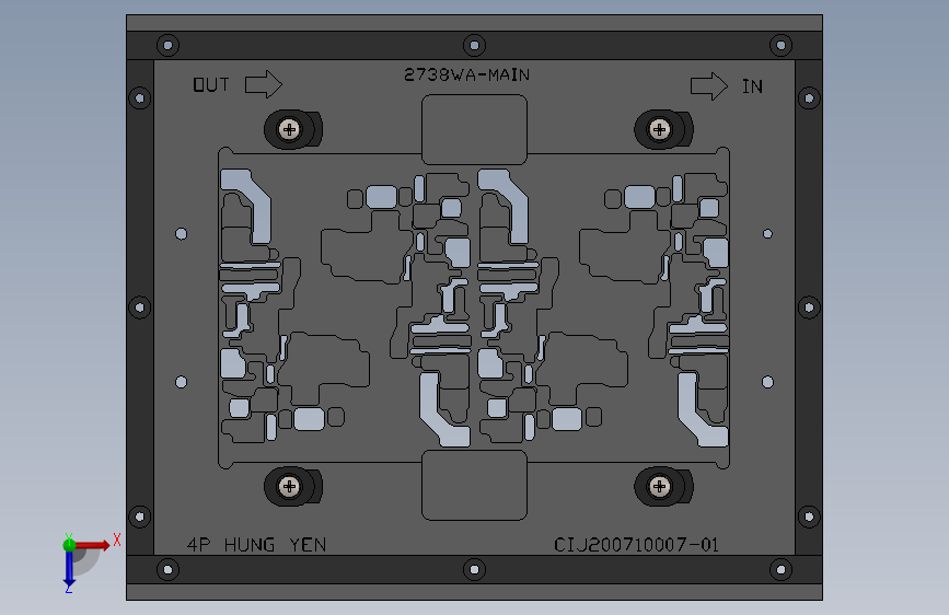 具有焊接模具的主锁-AutoCAD-SW