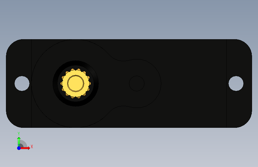具有宽松公差的设计-Autodesk Inventor- 正面视图