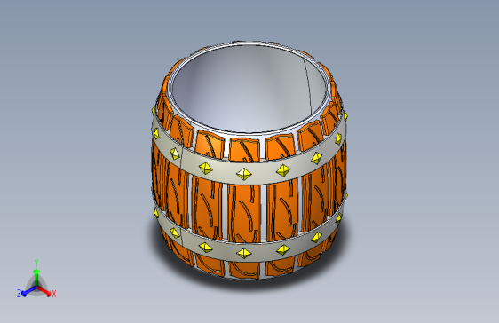 具有六个功能的Solidworks杯--STEPIGES