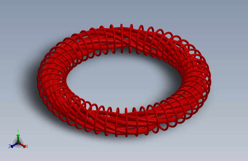 具有扭曲磁场设计的Stellarator-SW- 主视图