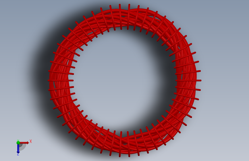 具有扭曲磁场设计的Stellarator-SW- 俯视图