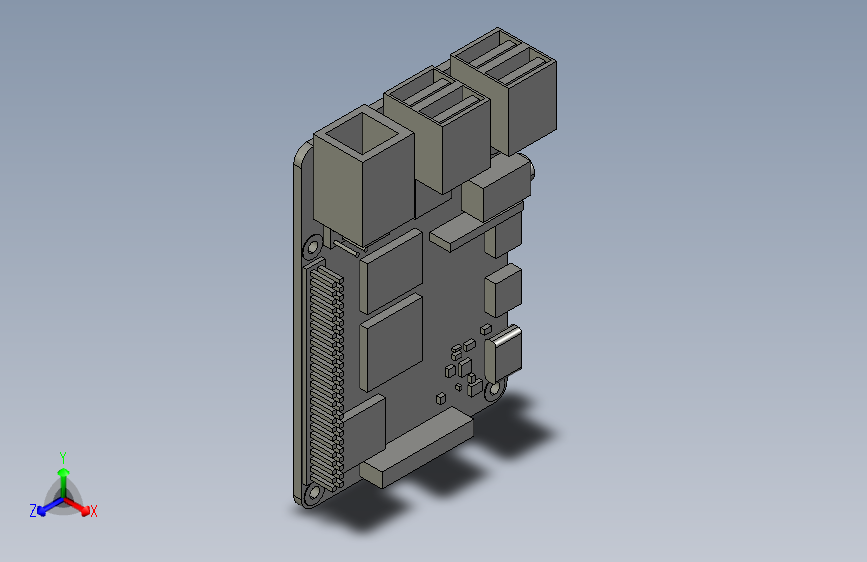 具有小尺寸设计的树莓派4-CATIA-STEPIGES