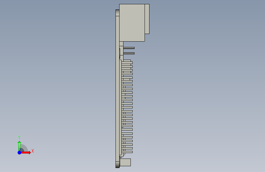具有小尺寸设计的树莓派4-CATIA-STEPIGES 正面视图