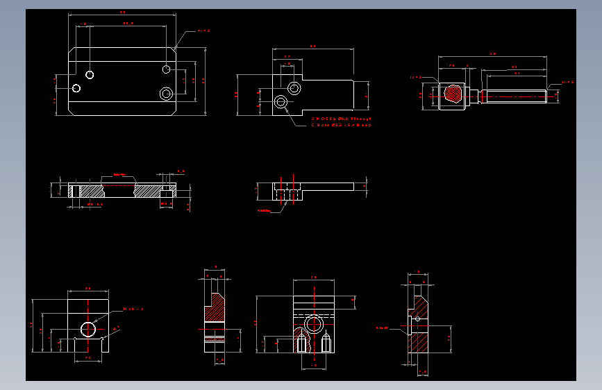 具有旋转功能的台钳-AutoCAD-