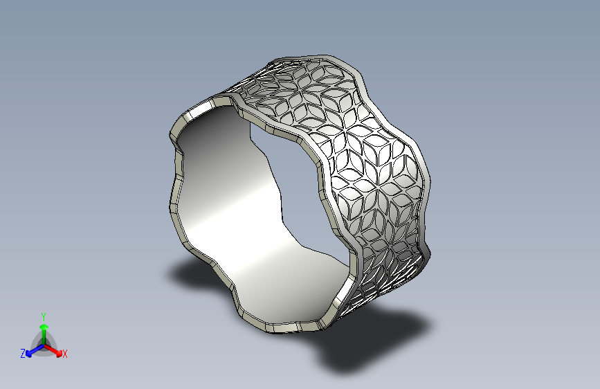 具有优美造型的金属环设计-STEPIGES-Fusion 360