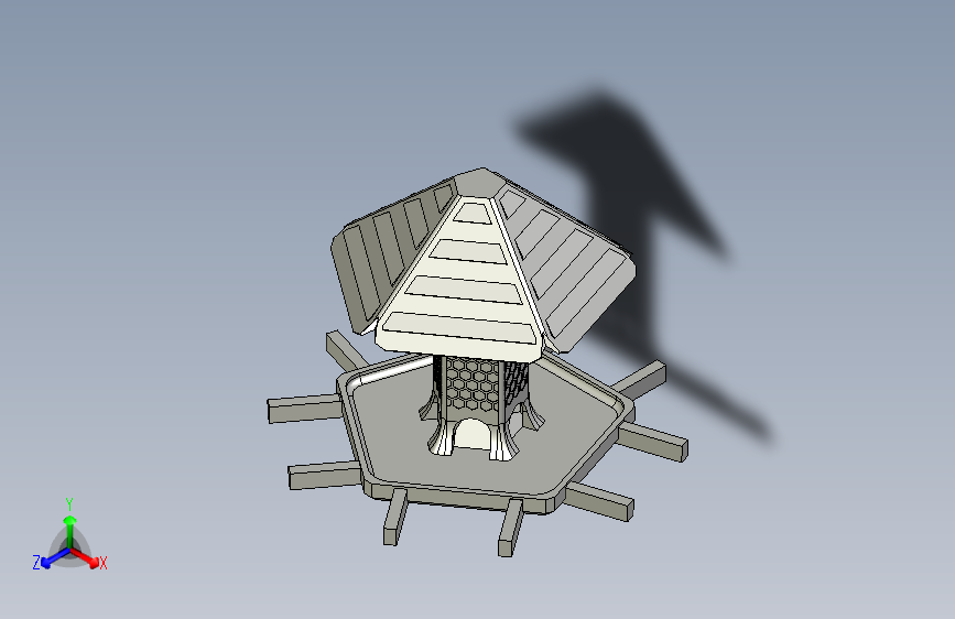 可3D打印的鸟食盒-STEPIGES-